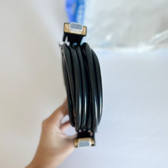 VENTION VGA (3+6) Male to Male Cable 1080p full hd FERRITE CORES Gold - Picture 3 of 3